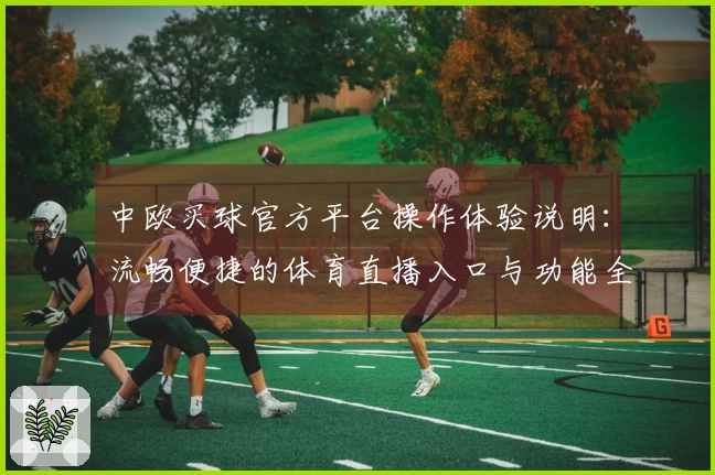 中欧买球官方平台操作体验说明：流畅便捷的体育直播入口与功能全方位介绍